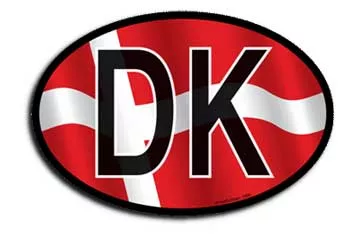 Denmark Wavy Oval Decal