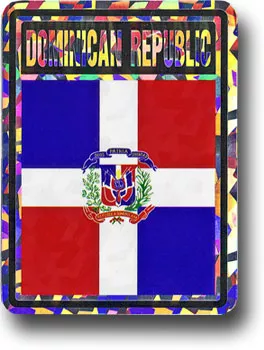 Dominican Republic Reflective Decal
