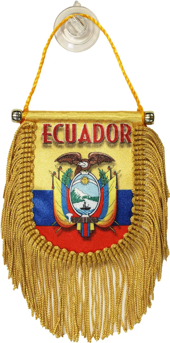 Ecuador Window Hanging Flag (Shield)