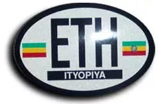Ethiopia Oval Decal