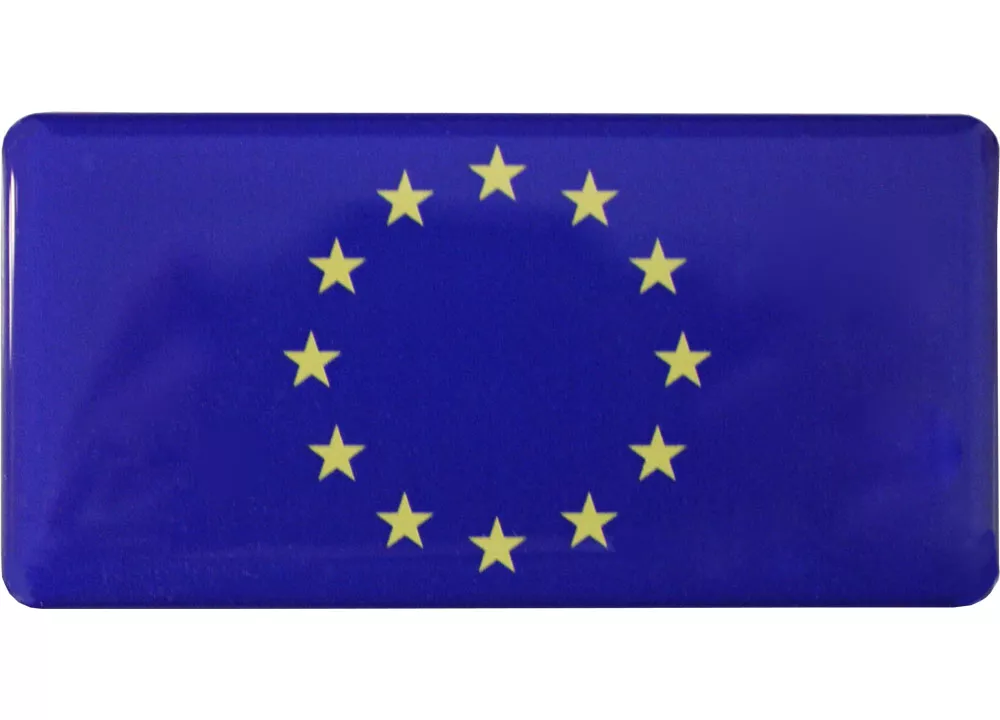 European Union Domed Sticker