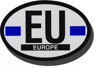 European Union Oval Decal