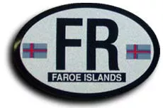 Faroe Islands Oval Decal