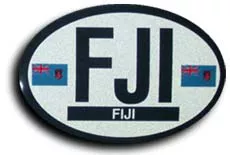 Fiji Oval Decal