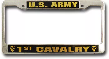 First Cavalry License Plate Frame