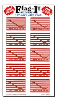 First Navy Jack 60 Count Sticker Pack
