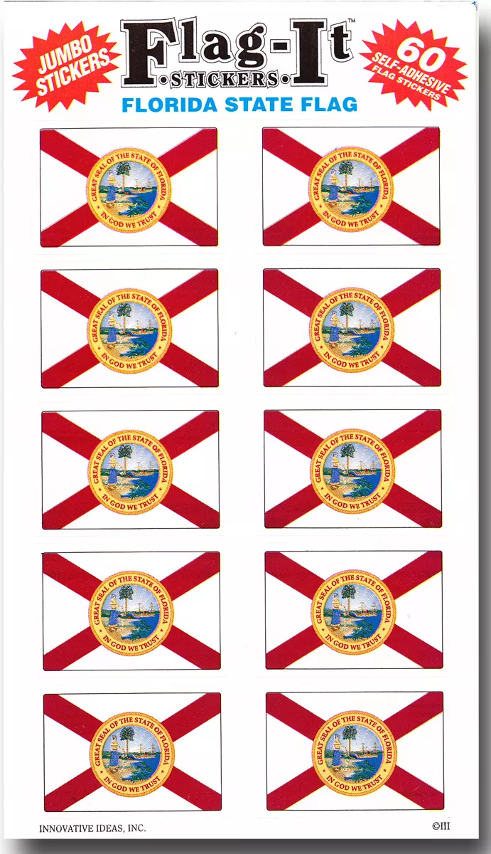 Florida 60 Count Sticker Pack