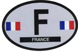 France Oval Decal
