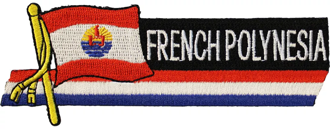 French Polynesia Cut-Out Patch