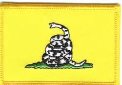 Gadsden (Dont Tread on Me)  Rectangular Patch - Plain