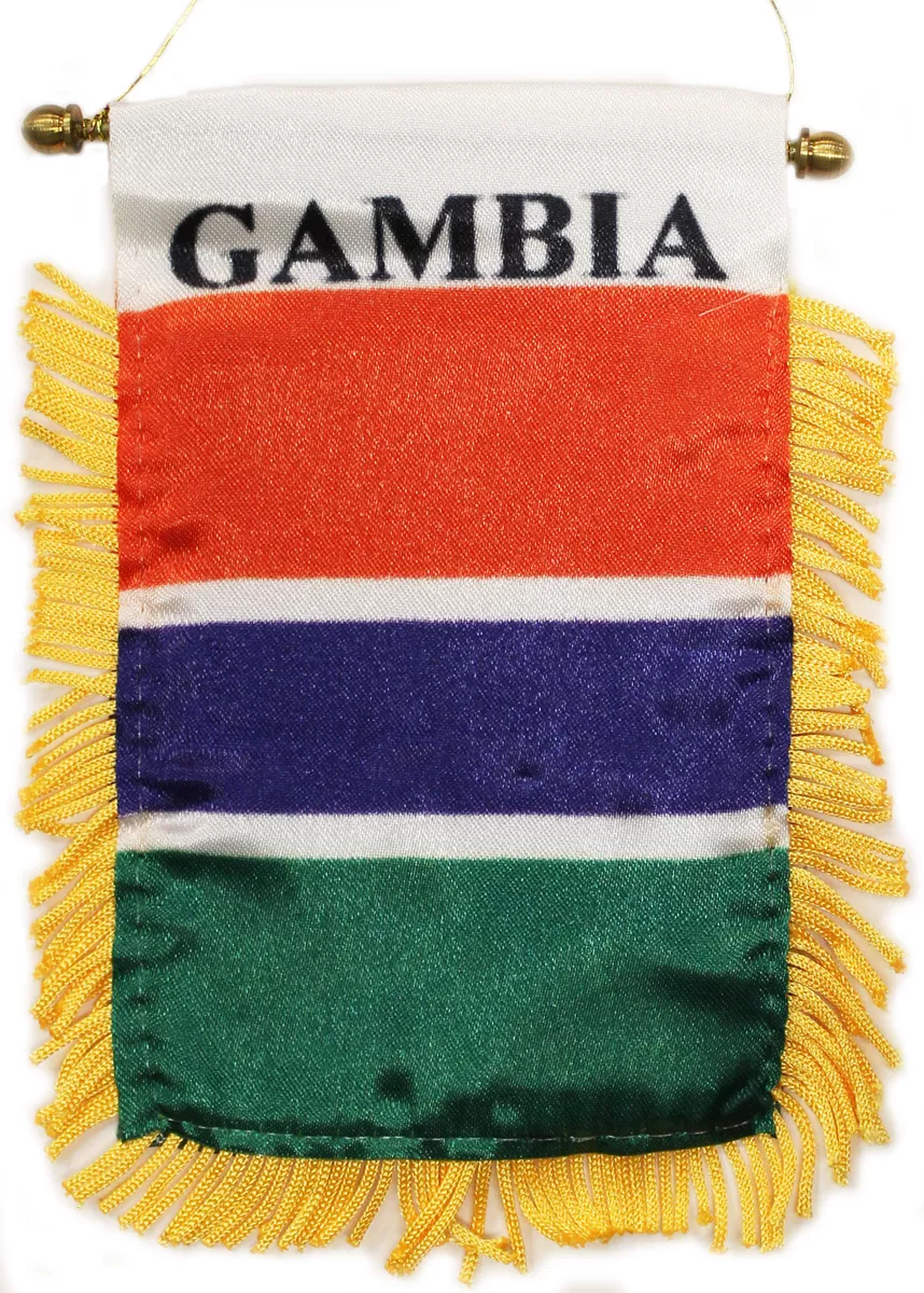 Gambia Window Hanging Flag