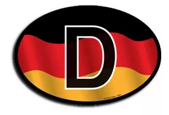 Germany Wavy Oval Decal