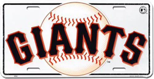 San Francisco Giants MLB License Plate