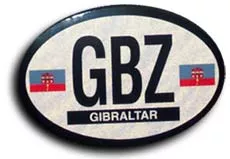 Gibraltar Oval Decal
