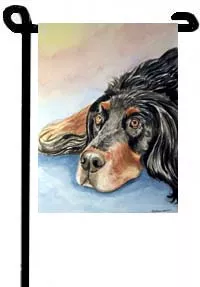 Gordon Setter - 11"x15" 2-Sided Garden Banner
