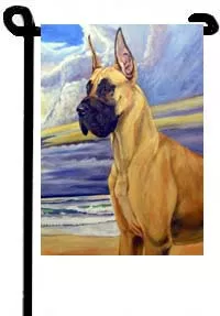Great Dane (Sands of Time) - 11"x15" 2-Sided Garden Banner