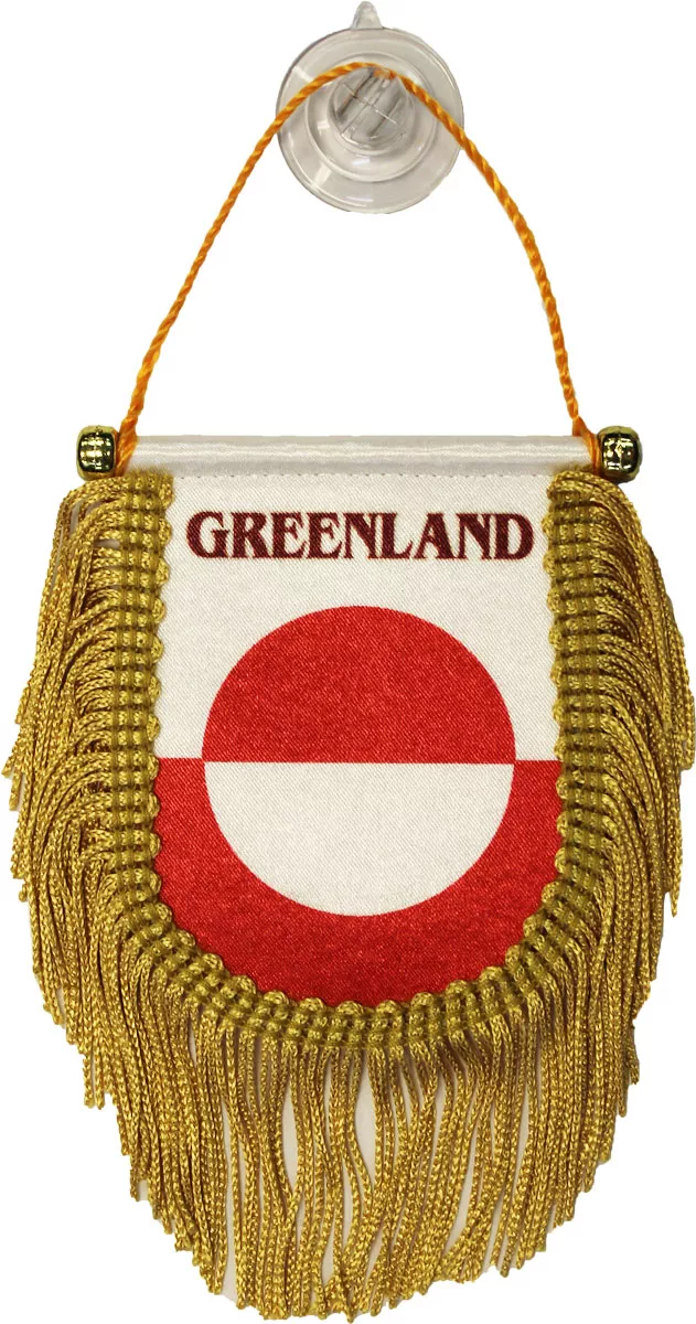 Greenland Window Hanging Flag (Shield)