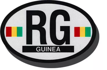 Guinea Oval Decal