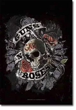 Guns N' Roses Textile Poster (Skull)
