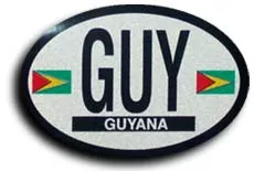 Guyana Oval Decal