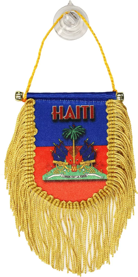 Haiti Window Hanging Flag (Shield)