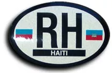 Haiti Oval Decal