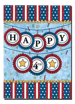 Happy Fourth Toland Art Banner