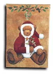 Holly Bear Toland Art Banner