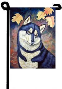 Husky (Fall) - 11"x15" 2-Sided Garden Banner