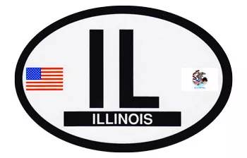 Illinois Oval Decal