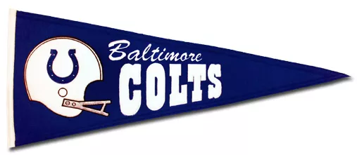 Indianapolis Colts NFL Wool Pennant (Throwback Design)