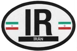 Iran Oval Decal