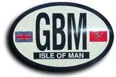 Isle of Man Oval Decal