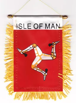 Isle of Man Window Hanging Flag