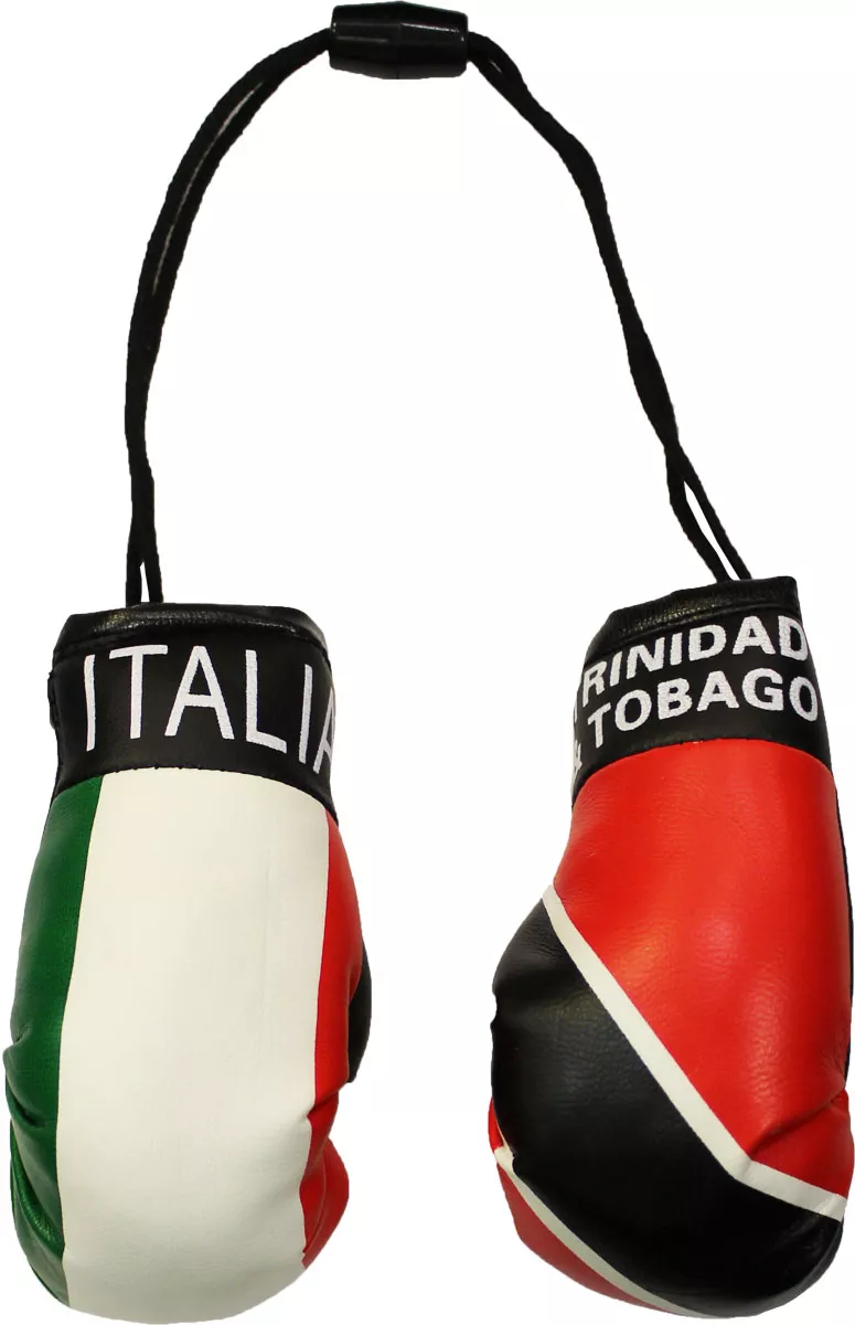 Italy and Trinidad and Tobago Mini Boxing Gloves