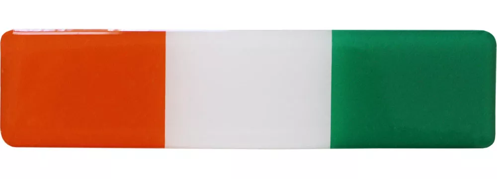 Ivory Coast (Cote d'Ivoire) Long Domed Sticker