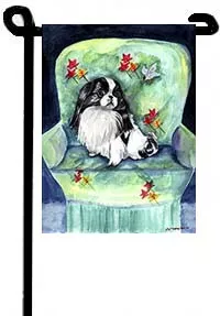Japanese Chin - 11"x15" 2-Sided Garden Banner