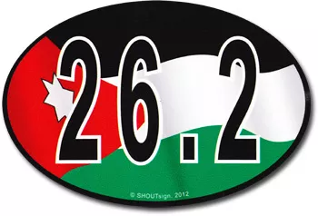 Jordan Wavy Oval Marathon Sticker