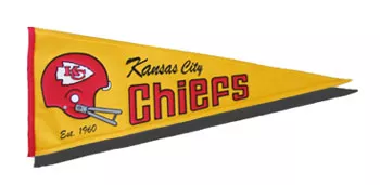 Kansas City Chiefs NFL Wool Pennant (Throwback Design)