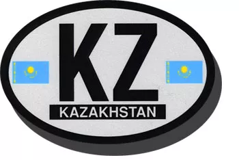 Kazakhstan Oval Decal