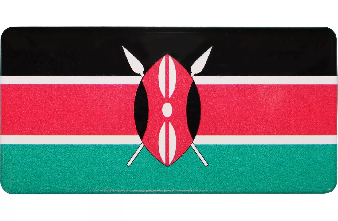 Kenya Domed Sticker