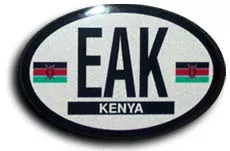 Kenya Oval Decal