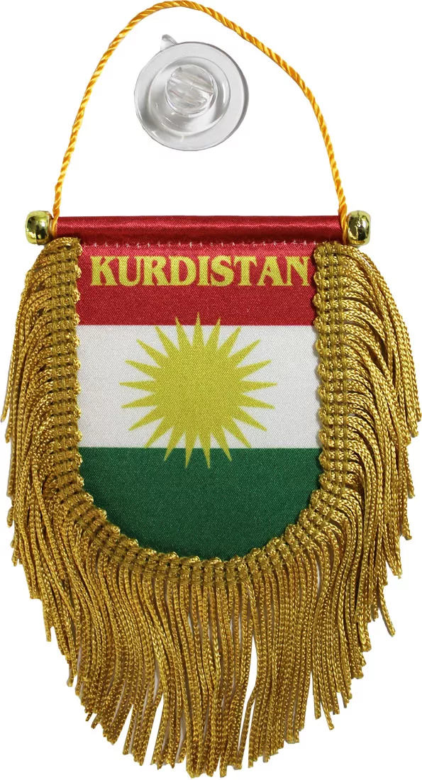 Kurdistan Window Hanging Flag (Shield)