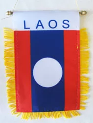Laos Window Hanging Flag