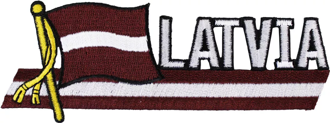 Latvia Cut-Out Patch