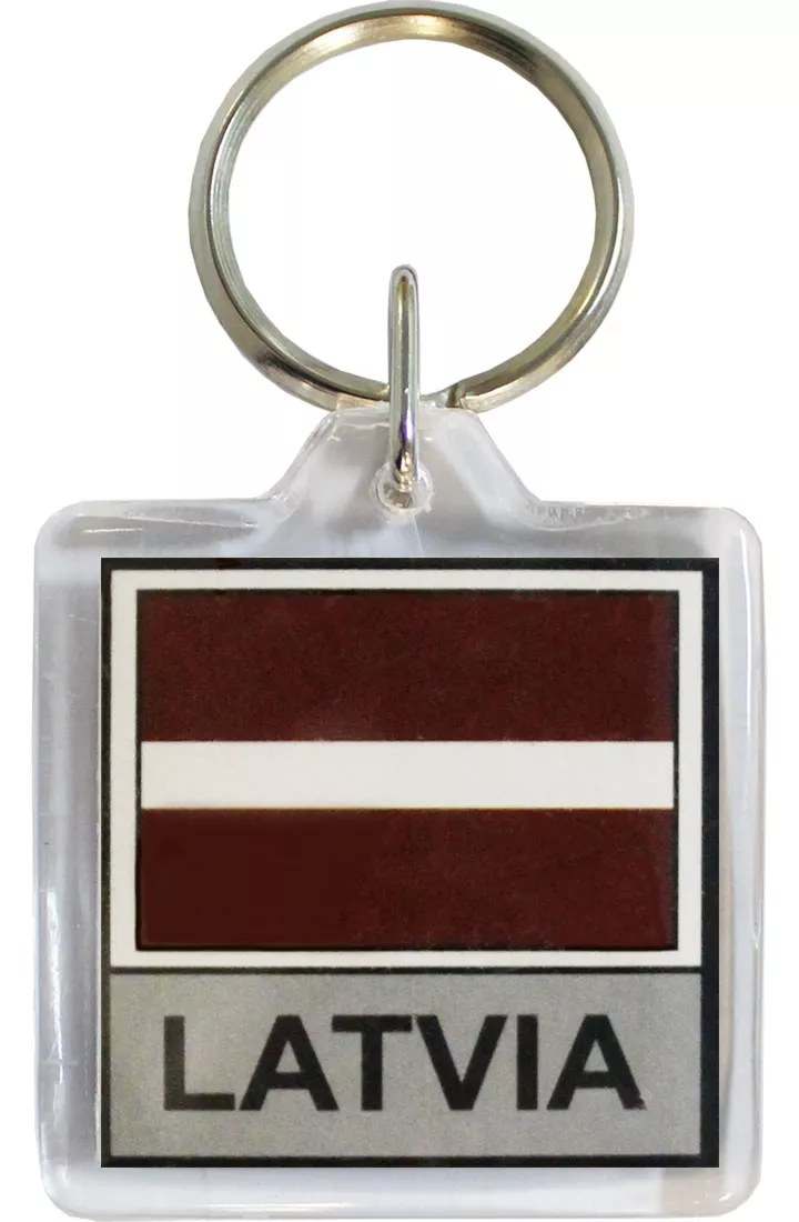 Latvia Keyring