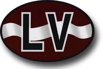 Latvia Wavy Oval Decal