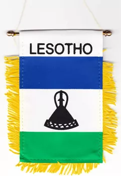 Lesotho Window Hanging Flag
