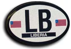 Liberia Oval decal