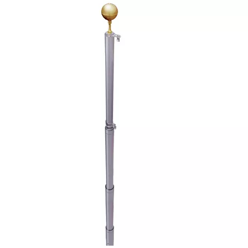 21' Aluminum In-Ground Pole (Telescoping)
